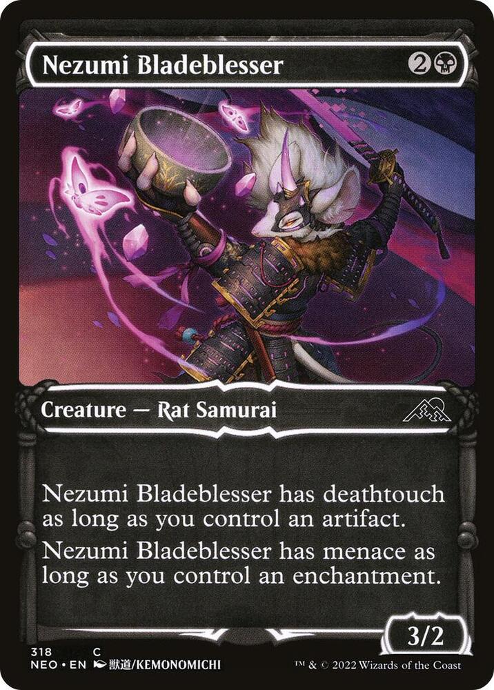 Nezumi Bladeblesser (Showcase) (318) [Kamigawa: Neon Dynasty] [Showcase]