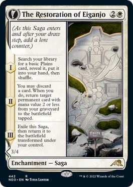 The Restoration of Eiganjo (Extended Art) (442) [Kamigawa: Neon Dynasty] [Extended Art]