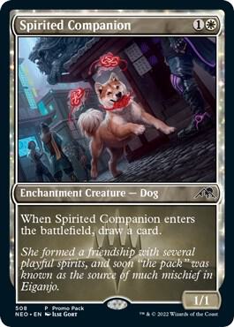 Spirited Companion (508) [Kamigawa: Neon Dynasty Promos]