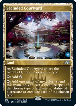 Secluded Courtyard (512) [Kamigawa: Neon Dynasty Promos]