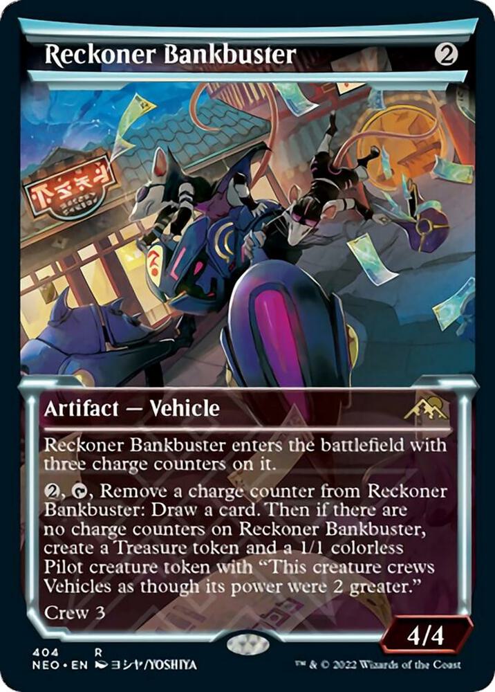 Reckoner Bankbuster (Showcase) (404) [Kamigawa: Neon Dynasty] [Showcase]