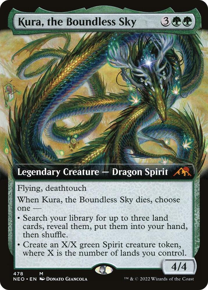 Kura, the Boundless Sky (Extended Art) (478) [Kamigawa: Neon Dynasty] [Extended Art]