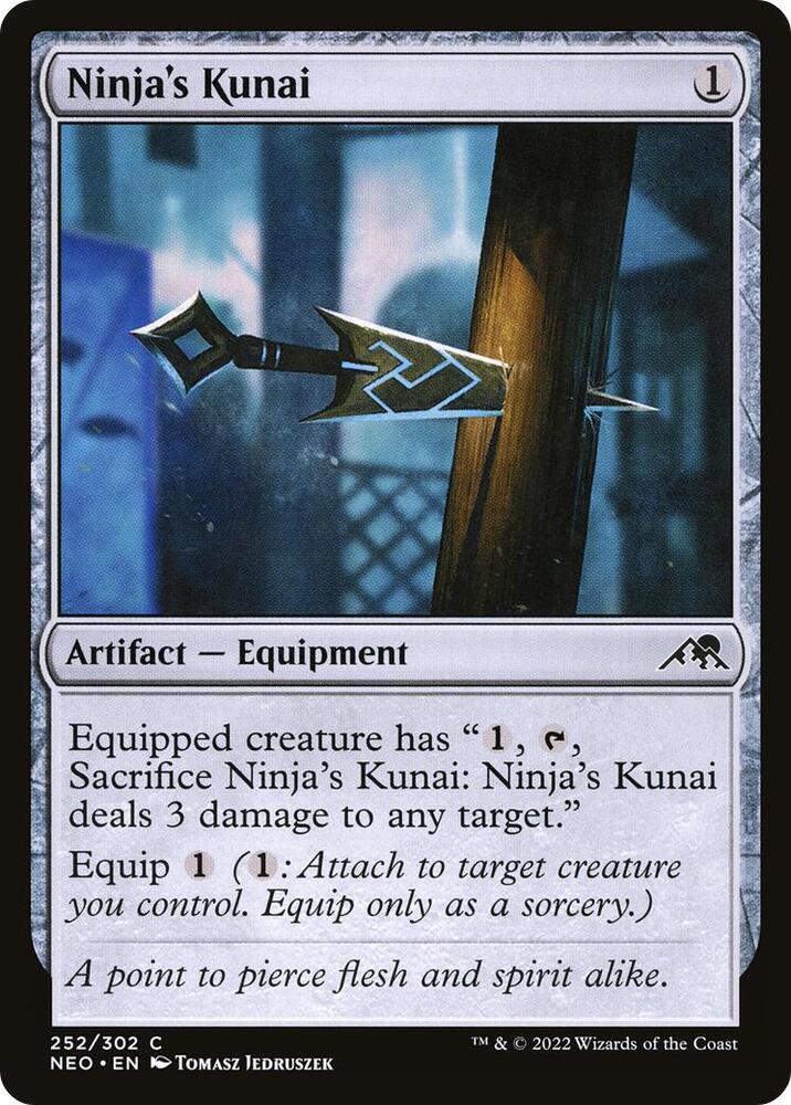Ninja's Kunai (252) [Kamigawa: Neon Dynasty]