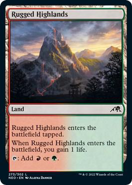 Rugged Highlands (273) [Kamigawa: Neon Dynasty]