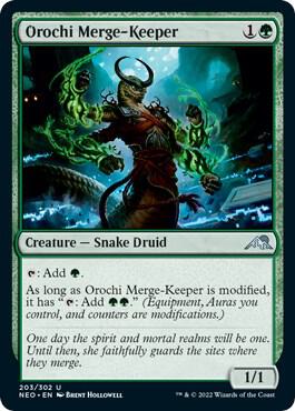 Orochi Merge-Keeper (203) [Kamigawa: Neon Dynasty]