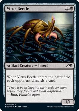 Virus Beetle (128) [Kamigawa: Neon Dynasty]