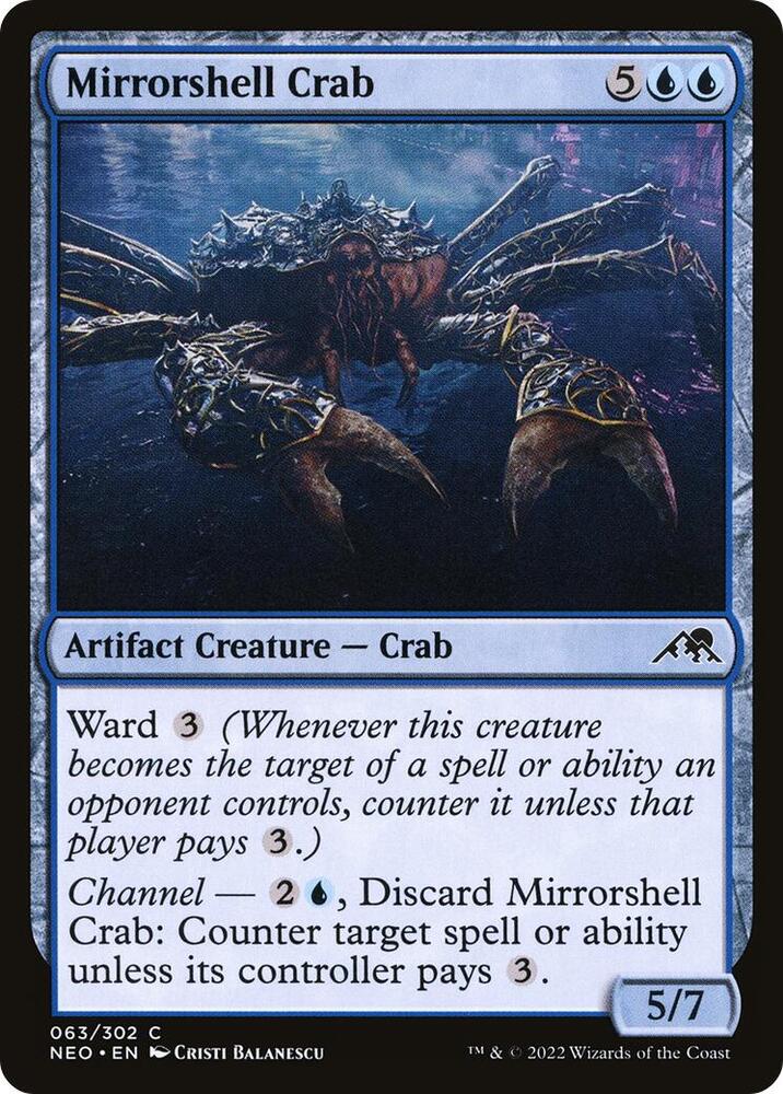 Mirrorshell Crab (63) [Kamigawa: Neon Dynasty]