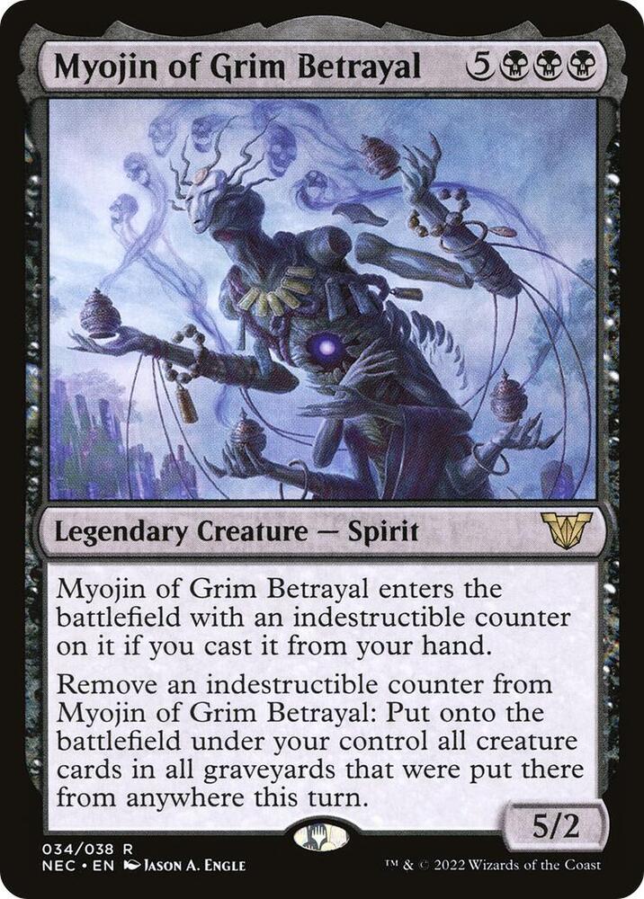 Myojin of Grim Betrayal (34) [Neon Dynasty Commander]