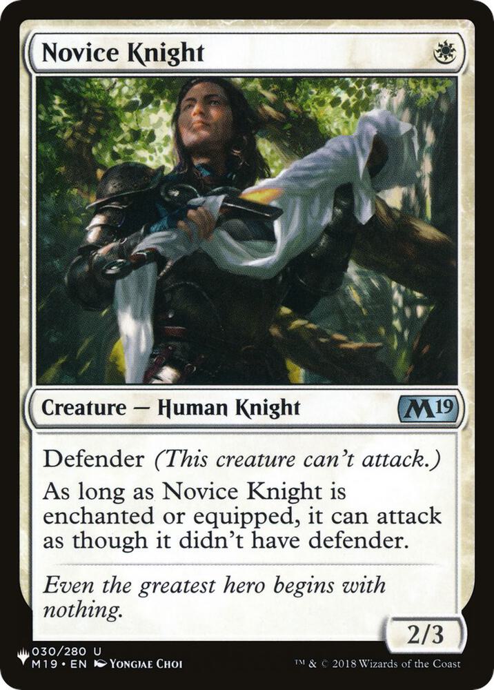 Novice Knight (030/280) [The List]