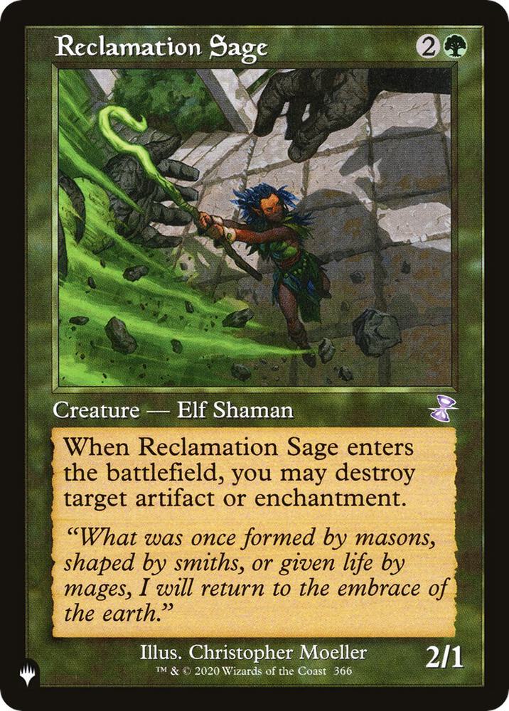 Reclamation Sage (366/289) [The List]