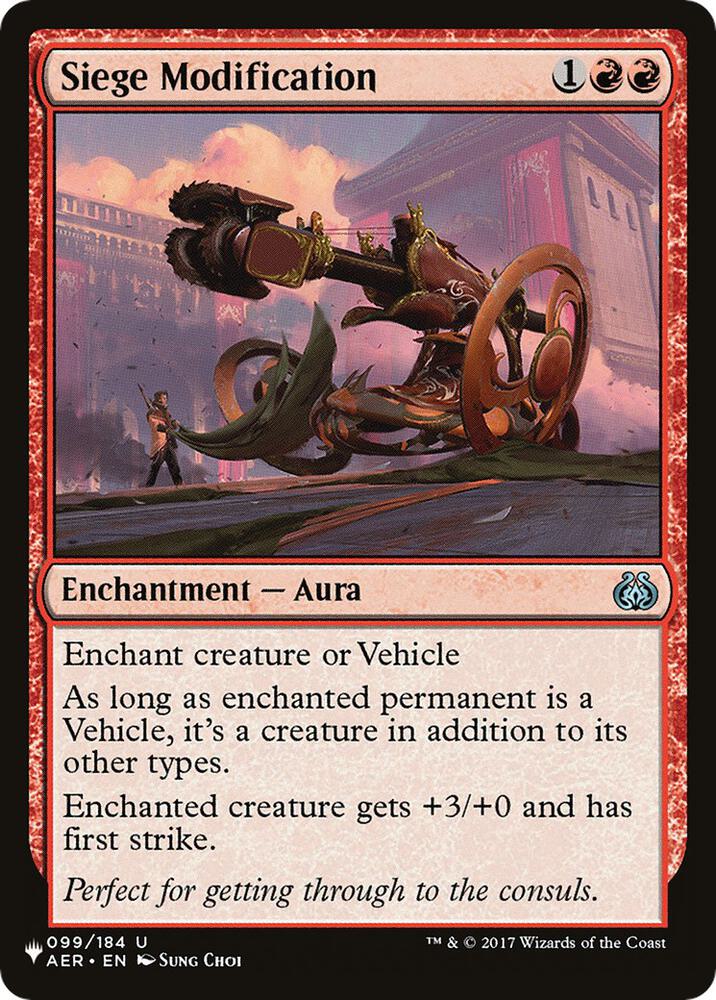 Siege Modification (099/184) [The List]