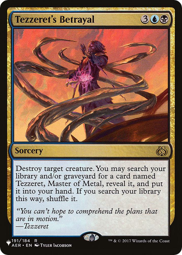 Tezzeret's Betrayal (191/184) [The List]