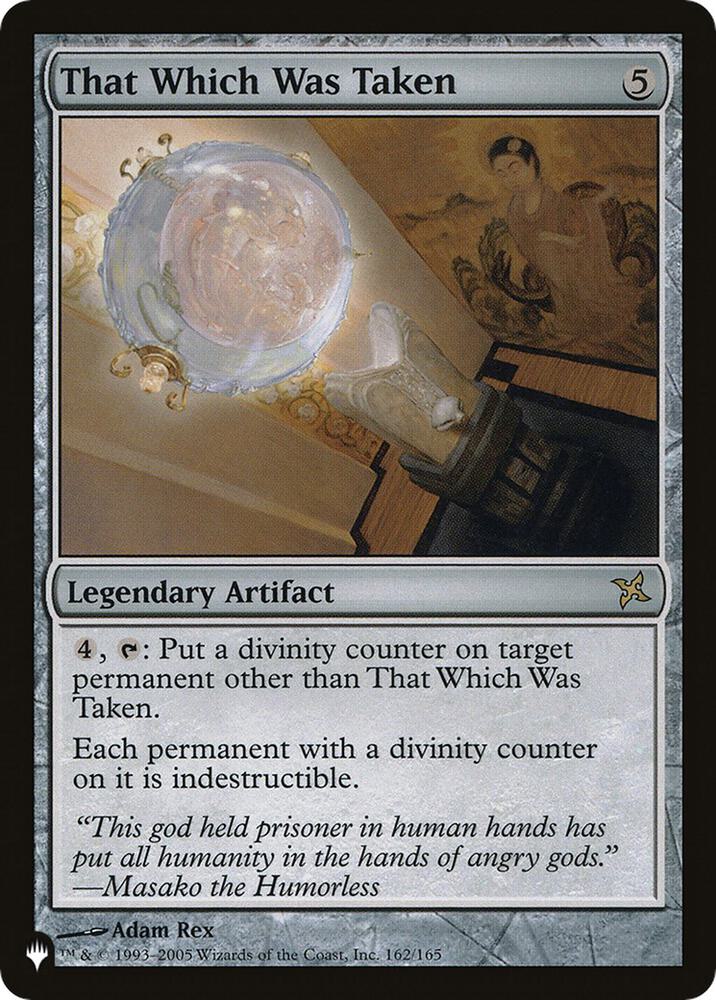 That Which Was Taken (162/165) [The List]