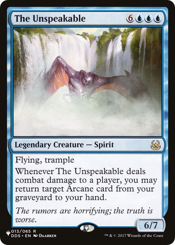 The Unspeakable (013/065) [The List]