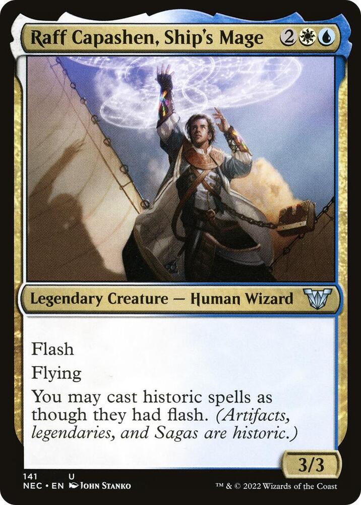 Raff Capashen, Ship's Mage (141) [Neon Dynasty Commander]