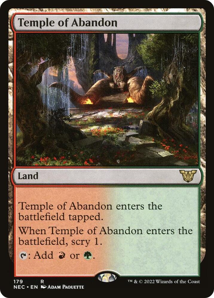 Temple of Abandon (179) [Neon Dynasty Commander]