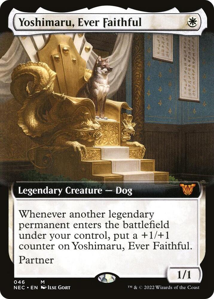 Yoshimaru, Ever Faithful (Extended Art) (46) [Neon Dynasty Commander] [Extended Art]