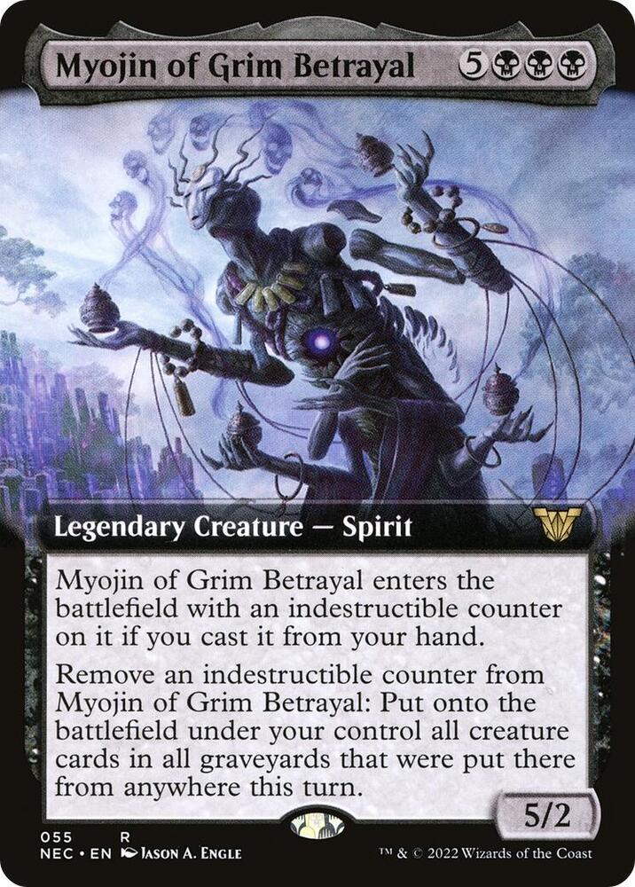 Myojin of Grim Betrayal (Extended Art) (55) [Neon Dynasty Commander] [Extended Art]