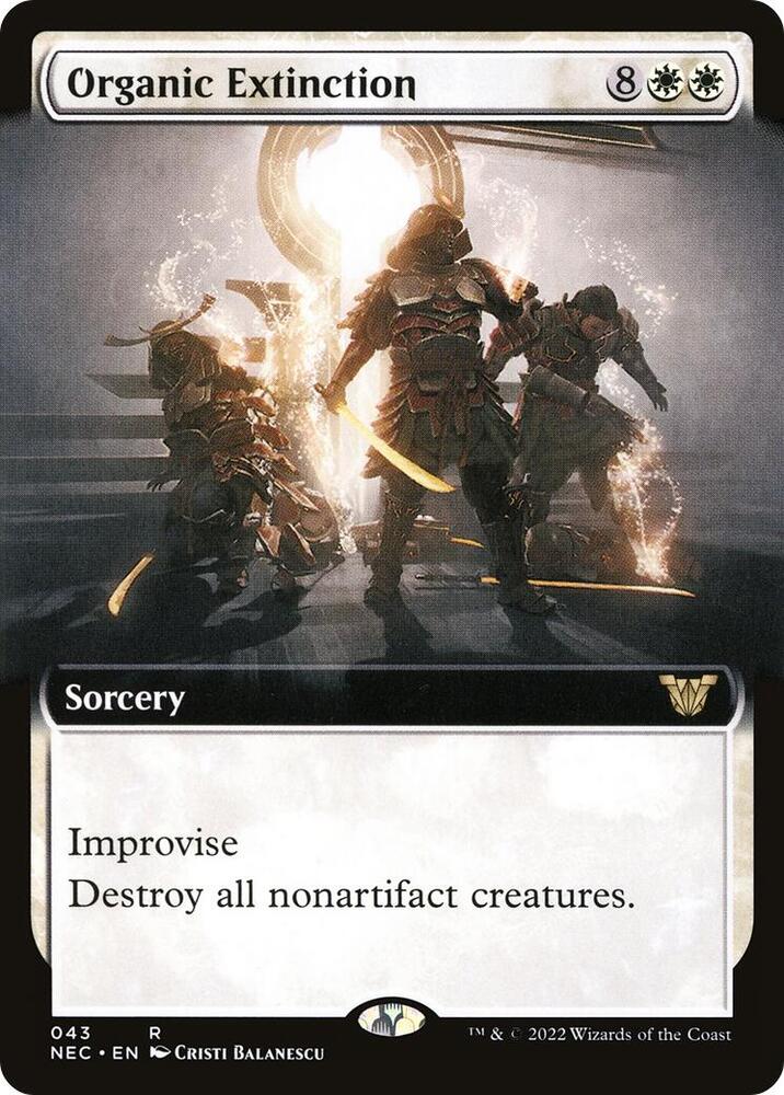 Organic Extinction (Extended Art) (43) [Neon Dynasty Commander] [Extended Art]
