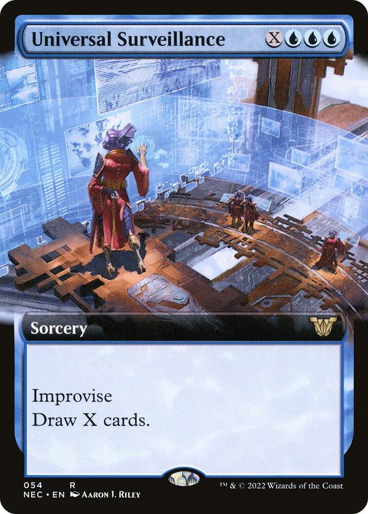 Universal Surveillance (Extended Art) (54) [Neon Dynasty Commander] [Extended Art]