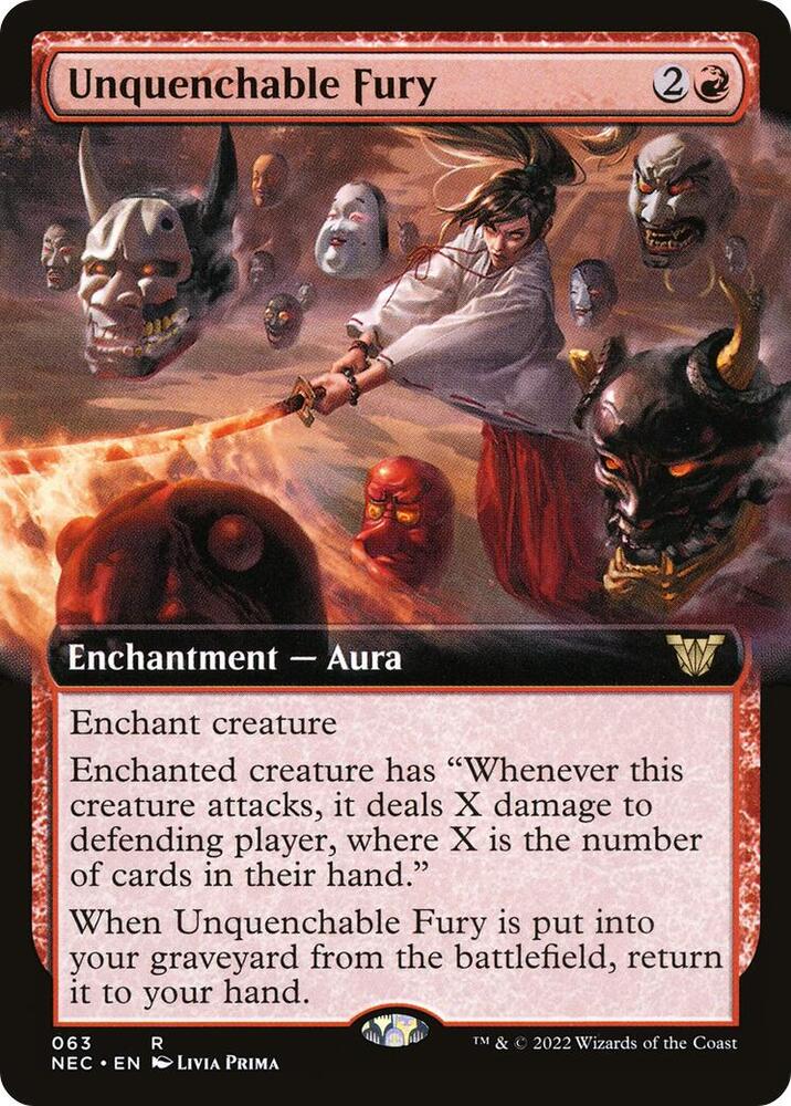 Unquenchable Fury (Extended Art) (63) [Neon Dynasty Commander] [Extended Art]