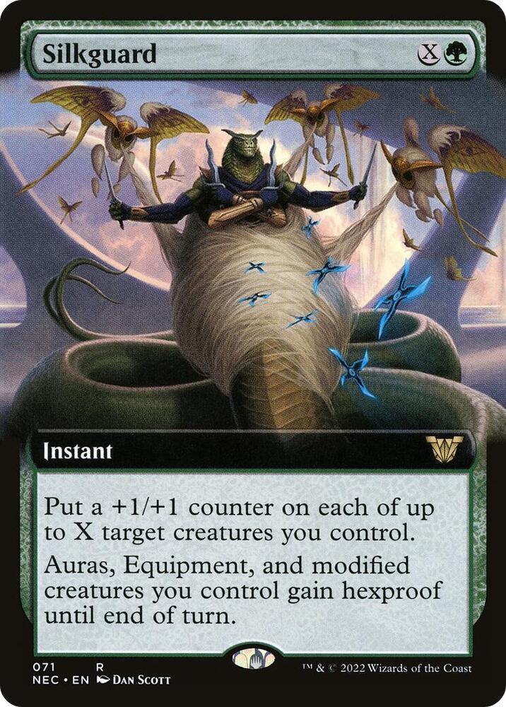 Silkguard (Extended Art) (71) [Neon Dynasty Commander] [Extended Art]