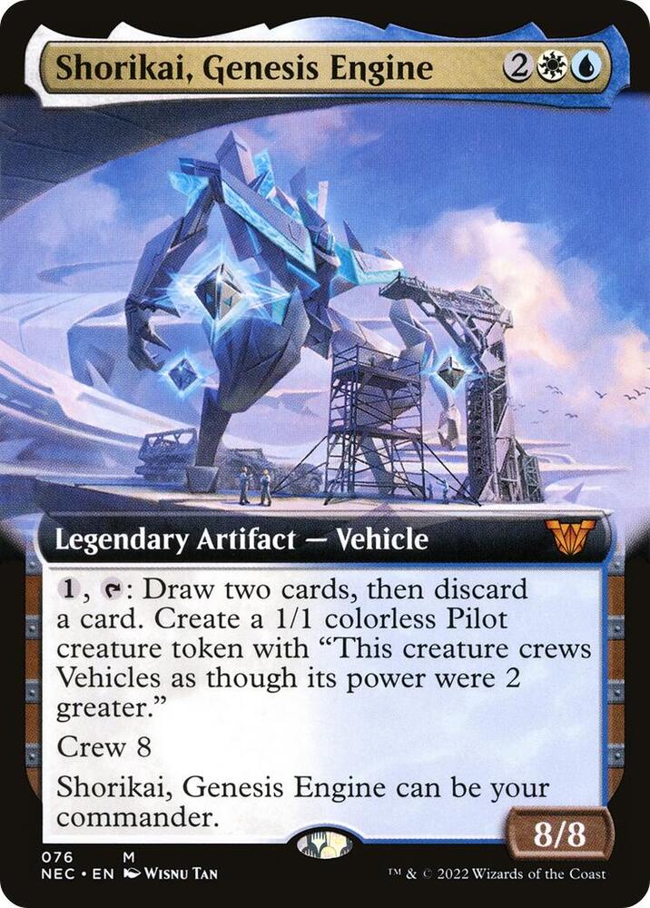 Shorikai, Genesis Engine (Extended Art) (76) [Neon Dynasty Commander] [Extended Art]