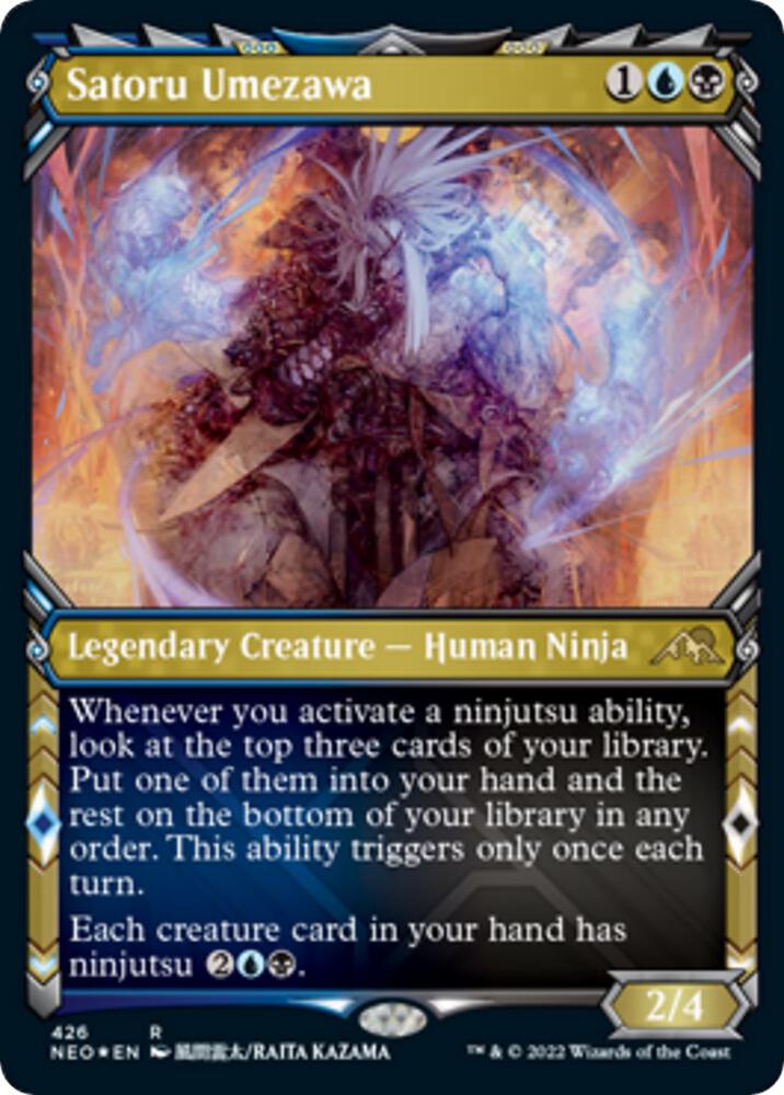 Satoru Umezawa (Showcase) (Foil Etched) (426) [Kamigawa: Neon Dynasty] [Showcase]