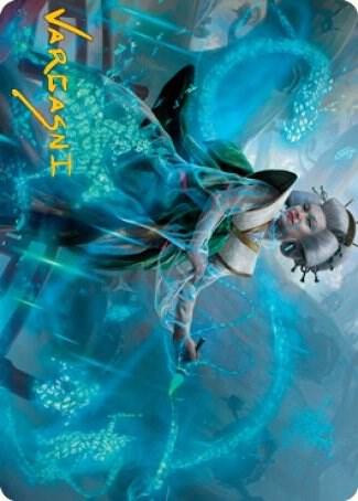 Bearer of Memory Art Card (Gold-Stamped Signature) (1) [Kamigawa: Neon Dynasty Art Series]