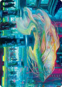 Skyswimmer Koi Art Card (3) [Kamigawa: Neon Dynasty Art Series]