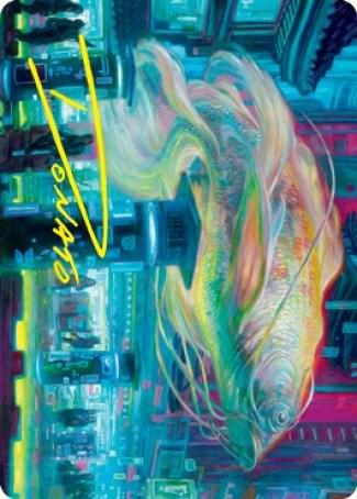 Skyswimmer Koi Art Card (Gold-Stamped Signature) (3) [Kamigawa: Neon Dynasty Art Series]