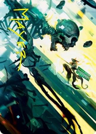 Repel the Vile Art Card (Gold-Stamped Signature) (4) [Kamigawa: Neon Dynasty Art Series]