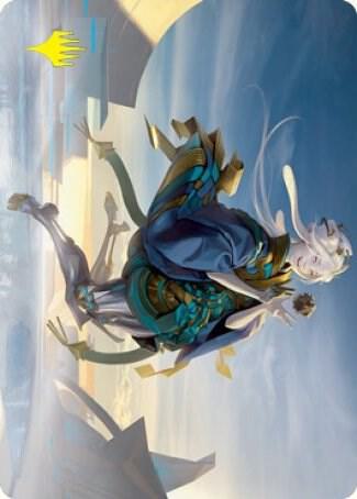 Moonfolk Puzzlemaker Art Card (Gold-Stamped Signature) (6) [Kamigawa: Neon Dynasty Art Series]