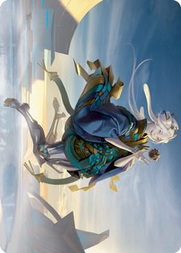 Moonfolk Puzzlemaker Art Card (6) [Kamigawa: Neon Dynasty Art Series]