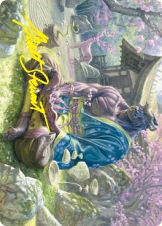 Kosei, Penitent Warlord Art Card (Gold-Stamped Signature) (8) [Kamigawa: Neon Dynasty Art Series]