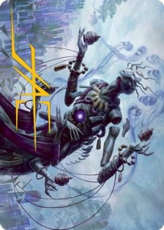 Myojin of Grim Betrayal Art Card (Gold-Stamped Signature) (9) [Kamigawa: Neon Dynasty Art Series]