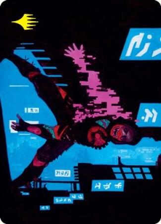 Return to Action Art Card (Gold-Stamped Signature) (12) [Kamigawa: Neon Dynasty Art Series]
