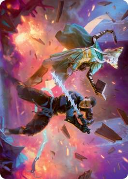 Explosive Entry Art Card (13) [Kamigawa: Neon Dynasty Art Series]