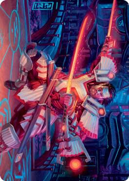Isshin, Two Heavens as One Art Card (14/81) [Kamigawa: Neon Dynasty Art Series]