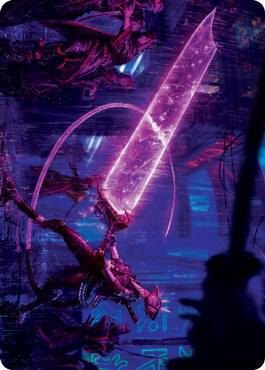 Enormous Energy Blade Art Card (16) [Kamigawa: Neon Dynasty Art Series]