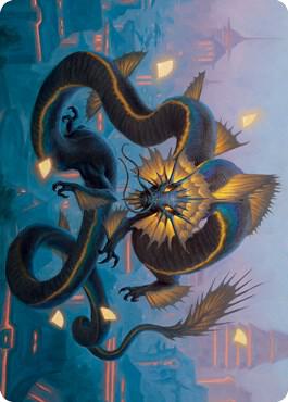 Ao, the Dawn Sky Art Card (25/81) [Kamigawa: Neon Dynasty Art Series]