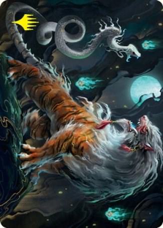 Gloomshrieker Art Card (Gold-Stamped Signature) (28) [Kamigawa: Neon Dynasty Art Series]