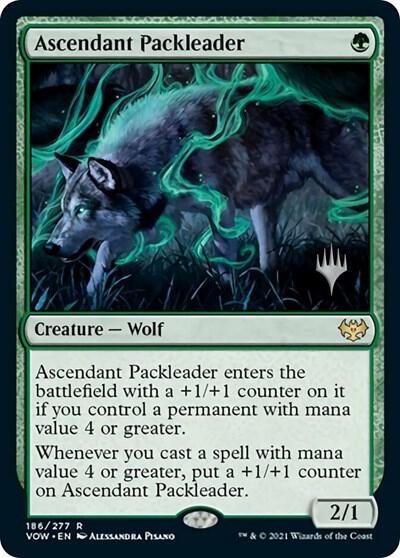Ascendant Packleader (186) [Innistrad: Midnight Hunt Promos]