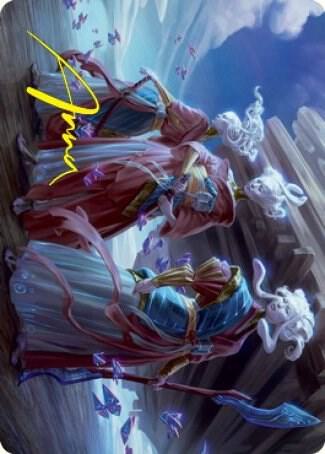 Guardians of Oboro Art Card (Gold-Stamped Signature) (30) [Kamigawa: Neon Dynasty Art Series]