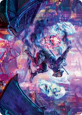 Thousand-Faced Shadow Art Card (37) [Kamigawa: Neon Dynasty Art Series]