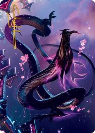 Junji, the Midnight Sky Art Card (38/81) (Gold-Stamped Signature) [Kamigawa: Neon Dynasty Art Series]