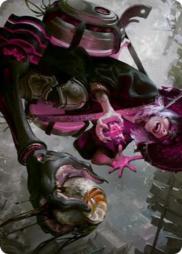 Undercity Scrounger Art Card (42) [Kamigawa: Neon Dynasty Art Series]
