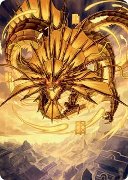 Ao, the Dawn Sky Art Card (46/81) [Kamigawa: Neon Dynasty Art Series]