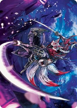 Blade-Blizzard Kitsune Art Card (47) [Kamigawa: Neon Dynasty Art Series]