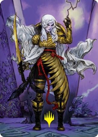 The Wandering Emperor Art Card (49/81) (Gold-Stamped Signature) [Kamigawa: Neon Dynasty Art Series]